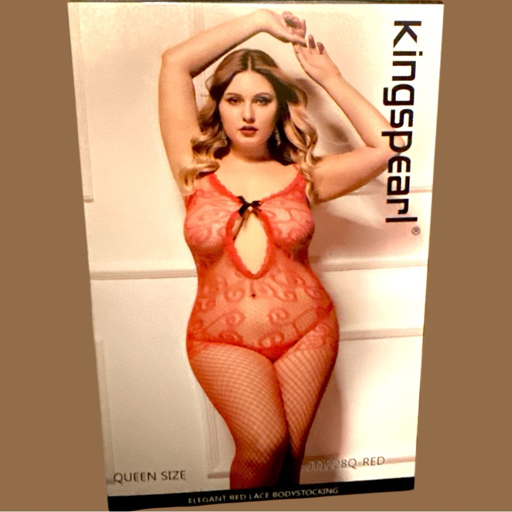 Red Lace Bodystocking queen size 14-18